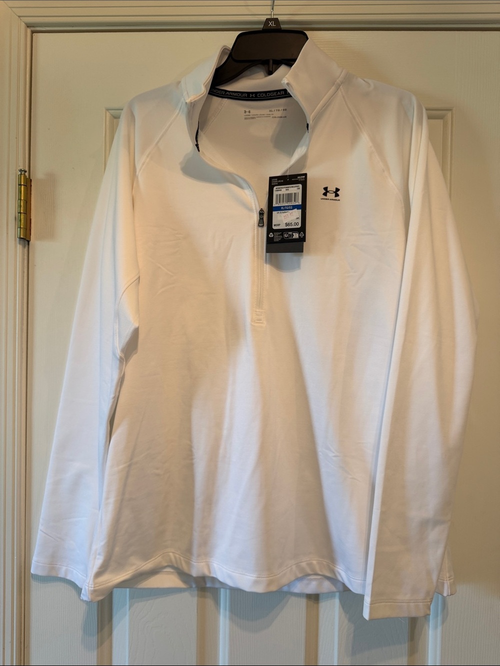 Under Armour White Women’s Long-Sleeve Quarter-Zip Pullover